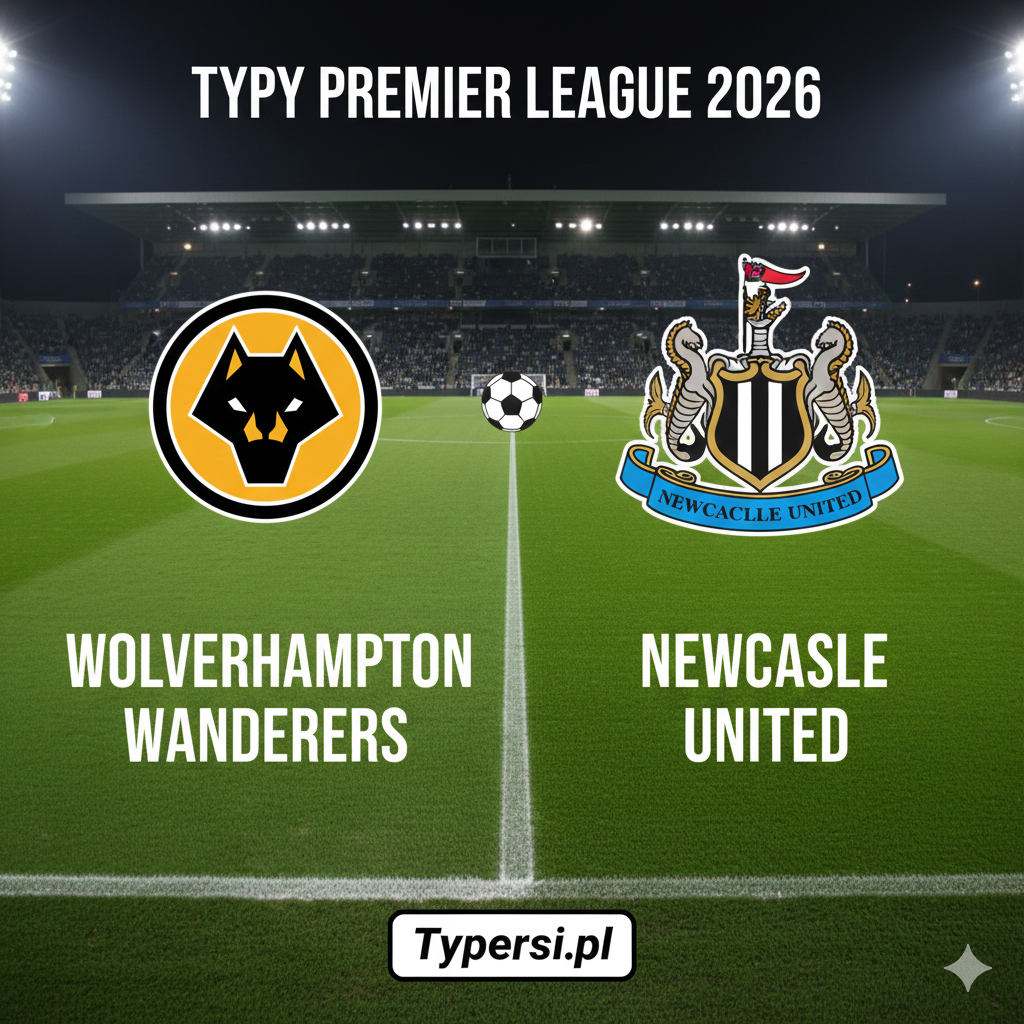Typy bukmacherskie Premier League 2026 : Wolverhampton Wanderers vs Newcastle United - 22 kolejka