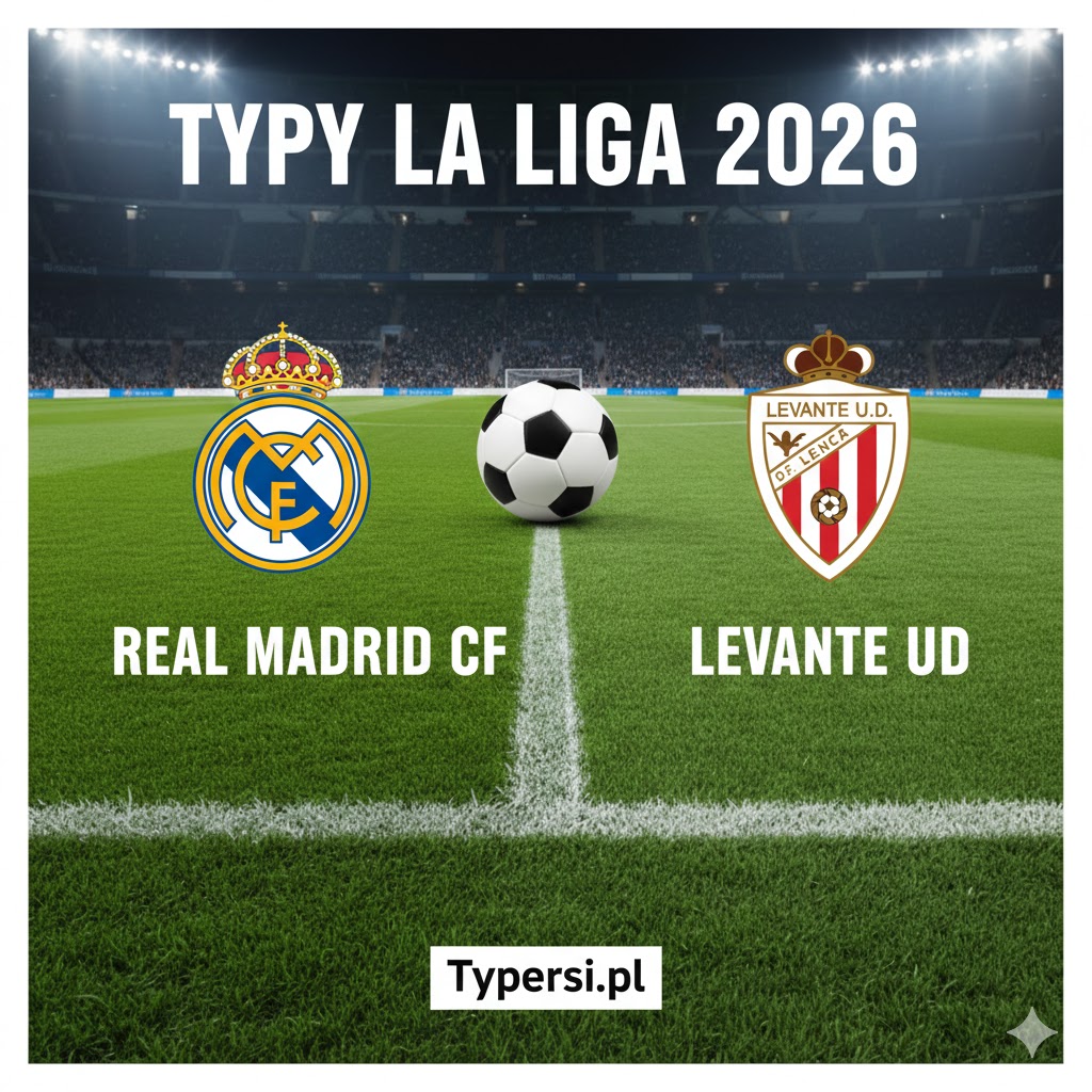 Typy La Liga 2026: Real Madrid vs Levante - 20 kolejka