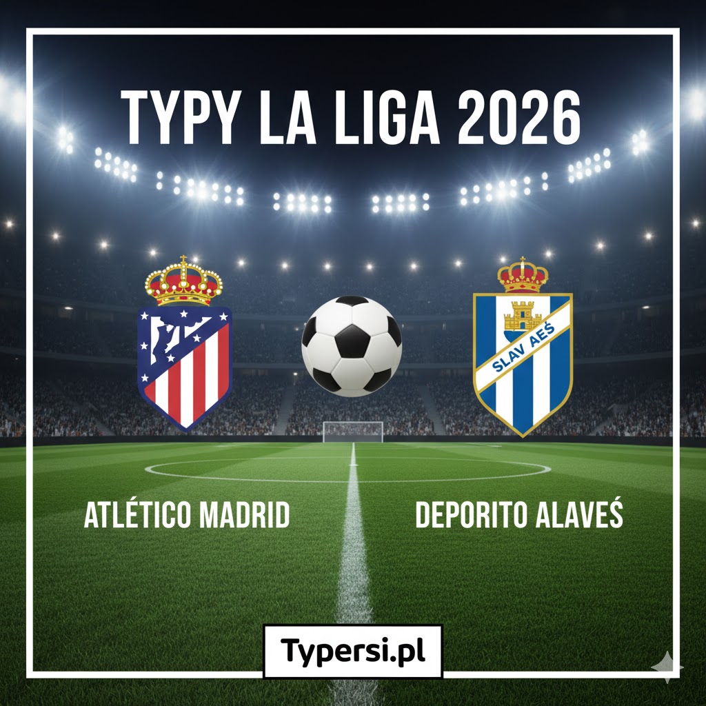 Typy La Liga 2026: Atletico Madrid vs Deportivo Alaves - 20 kolejka