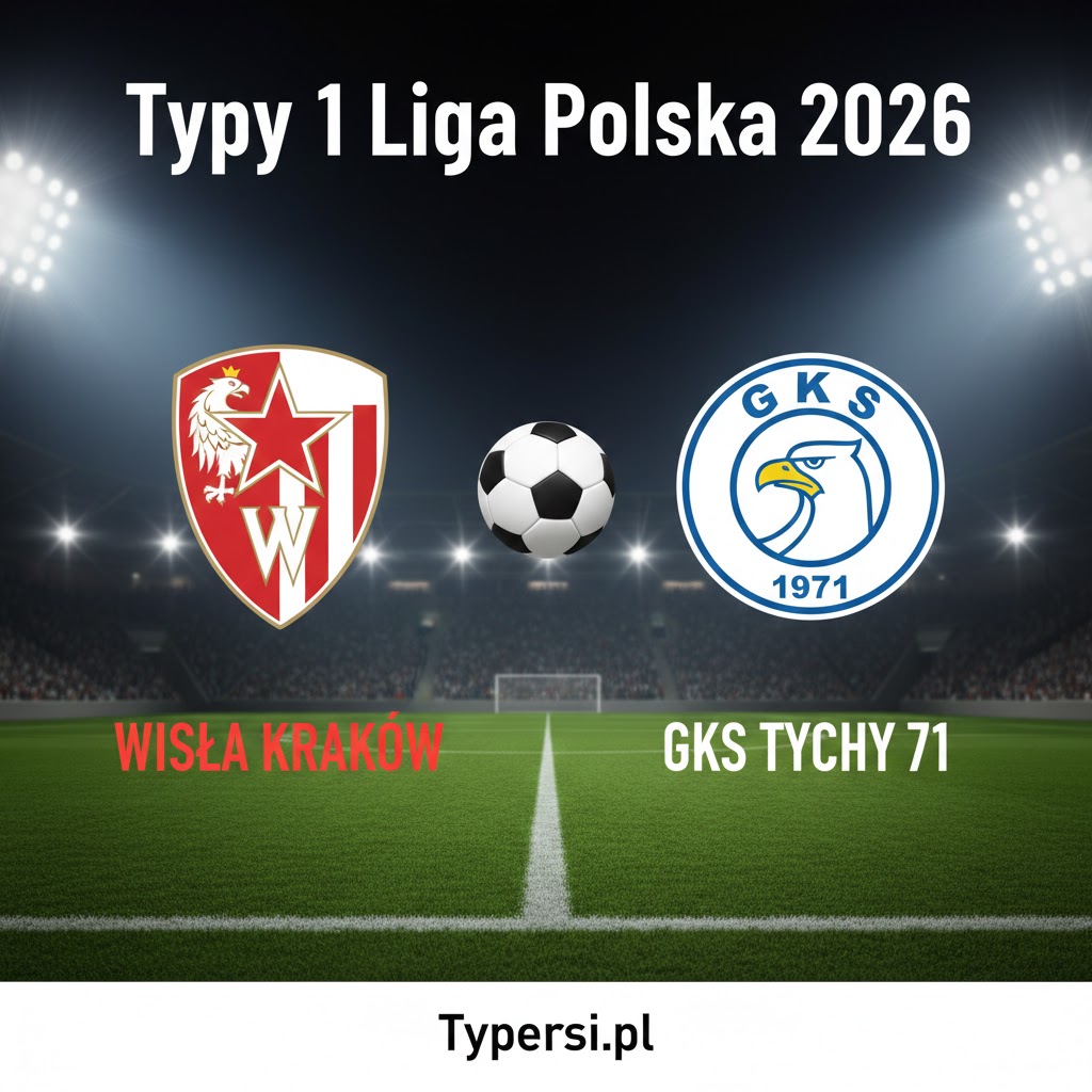 Typy 1 liga polska 2026 : Wisła Kraków vs GKS Tychy 71 - 20 kolejka