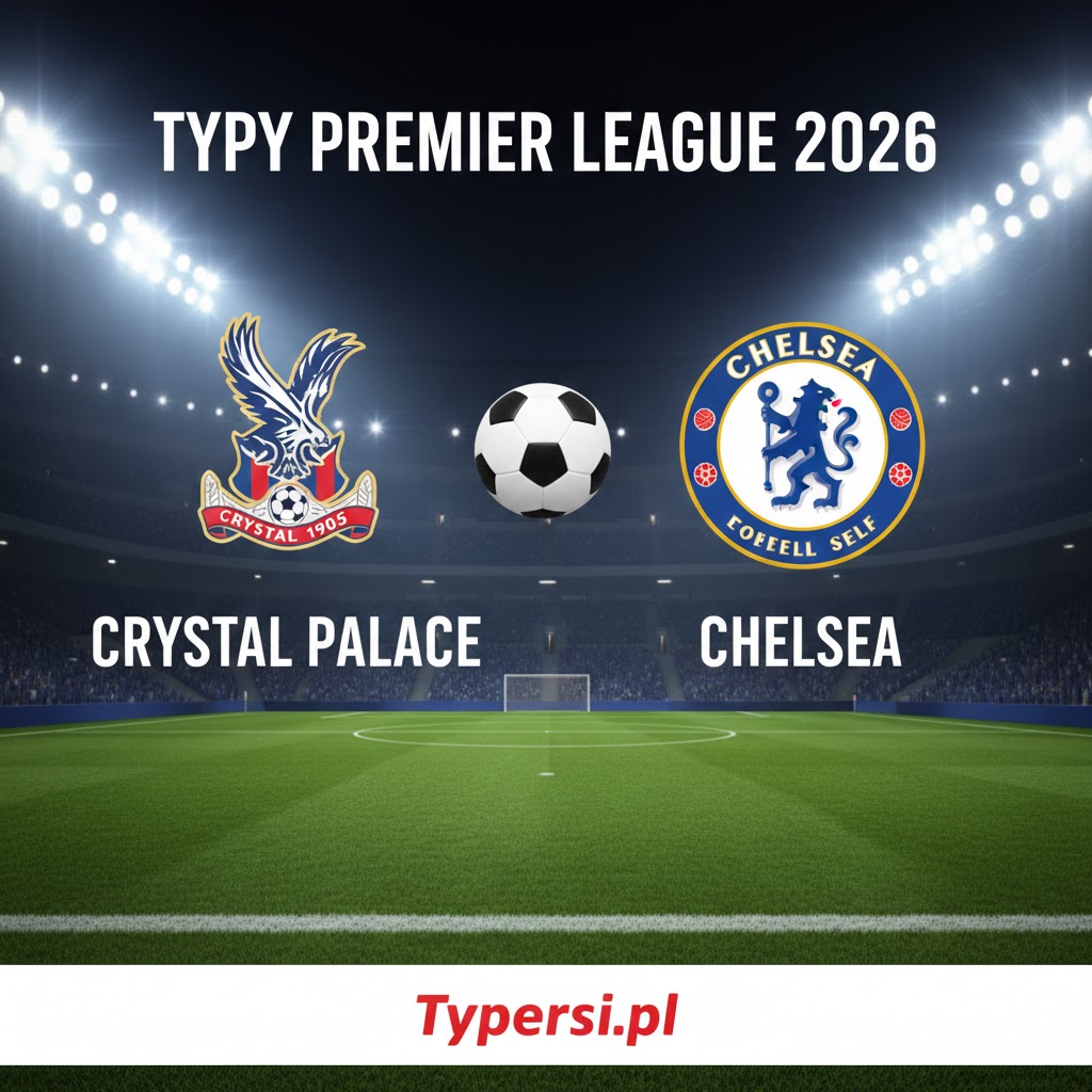 Typy Premier League 2026 : Crystal Palace vs Chelsea - 23 kolejka