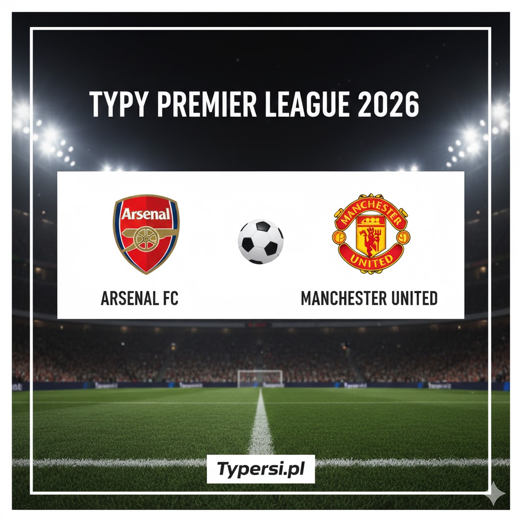 Typy Premier League 2026 : Arsenal vs Manchester United - 23 kolejka