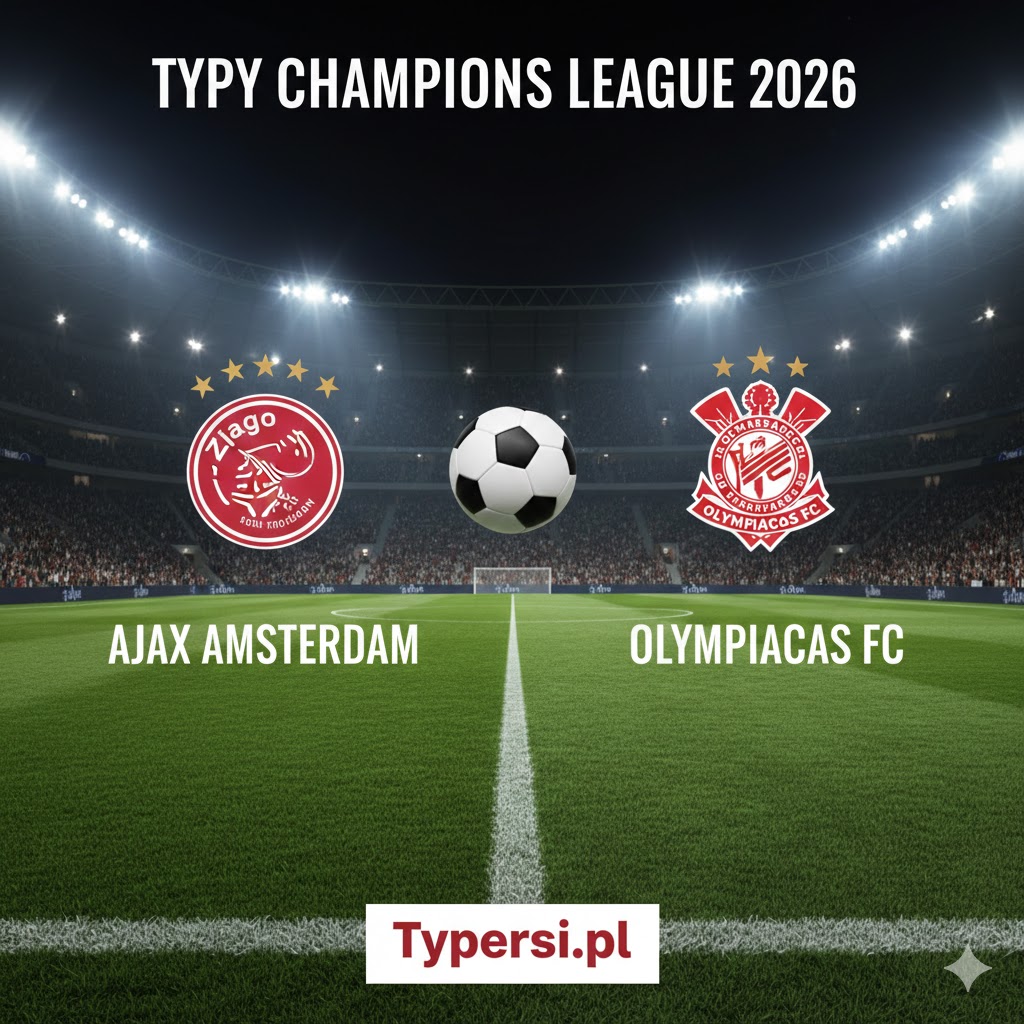 Typy Liga Mistrzów 2026 : Ajax vs Olympiacos - 8 kolejka