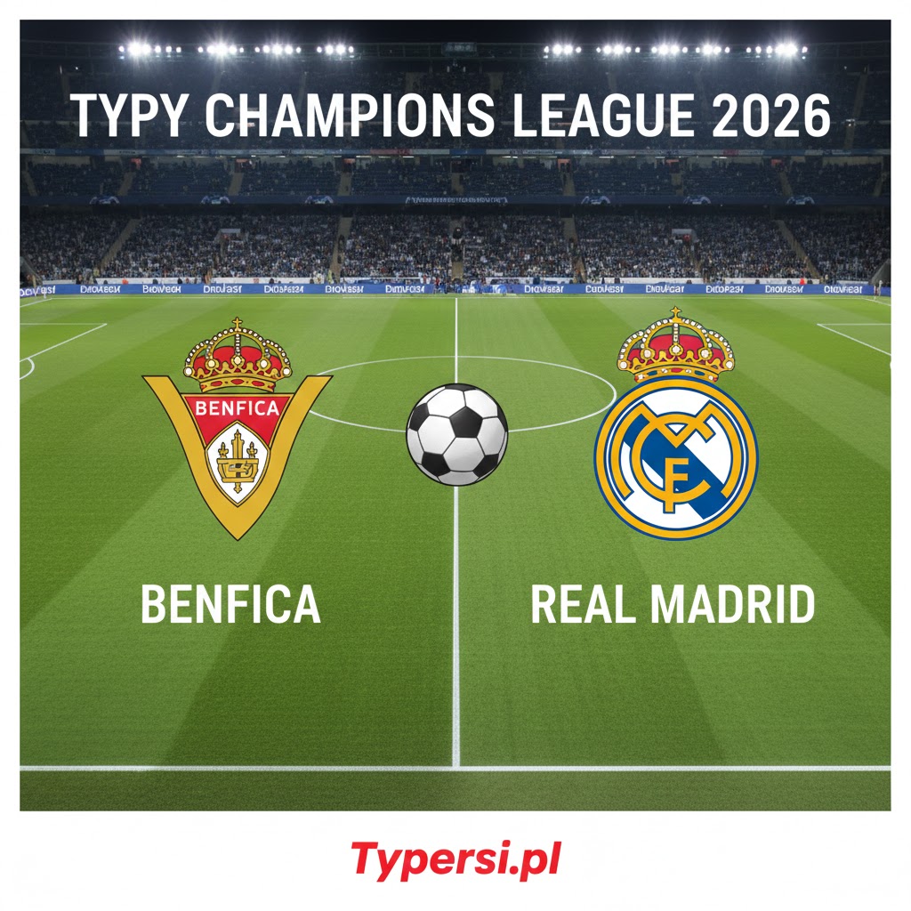 Typy Liga Mistrzów 2026 : Benfica vs Real Madrid - 8 kolejka