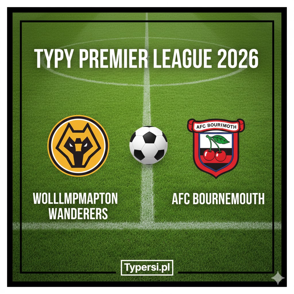 Typy Bukmacherskie Premier League 2026 : Wolverhampton Wanderers vs AFC Bournemouth - 24 kolejka