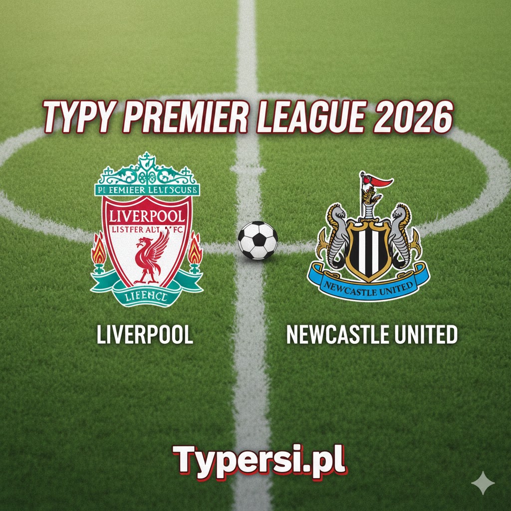 Typy Bukmacherskie Premier League 2026 : Liverpool vs Newcastle United - 24 kolejka
