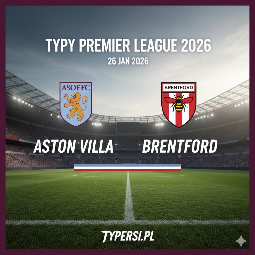Typy Bukmacherskie Premier League 2026 : Aston Villa vs Brentford - 24 kolejka