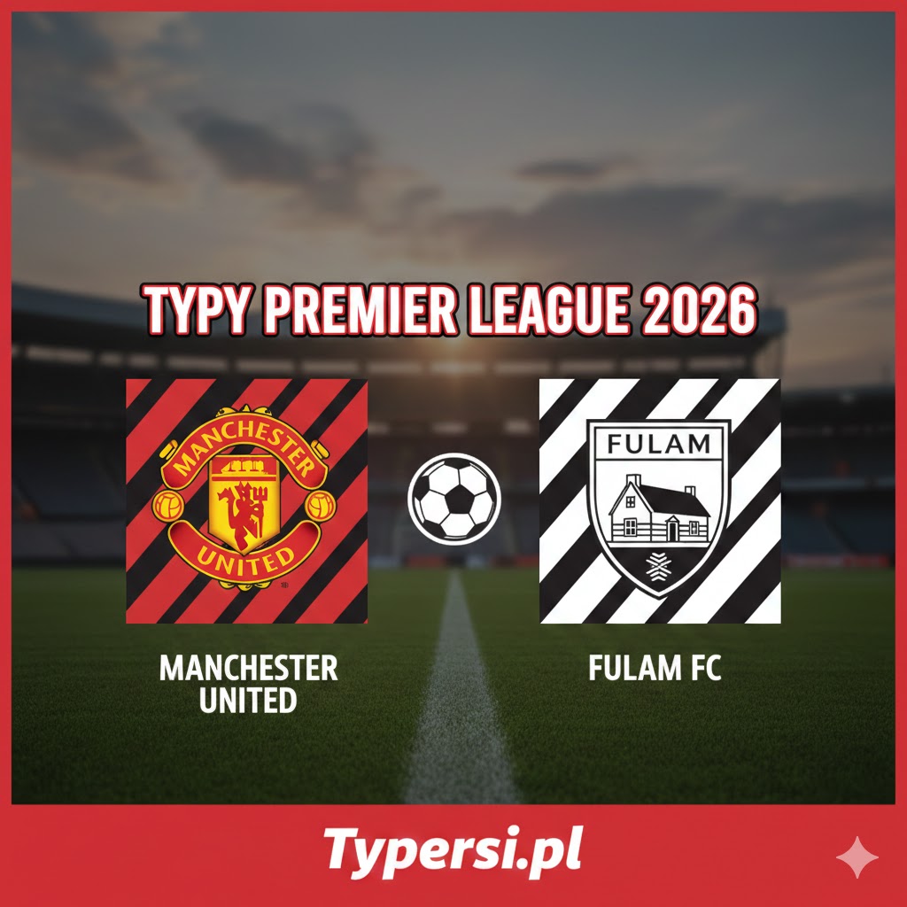 Typy Bukmacherskie Premier League 2026 : Manchester United vs Fulham - 24 kolejka