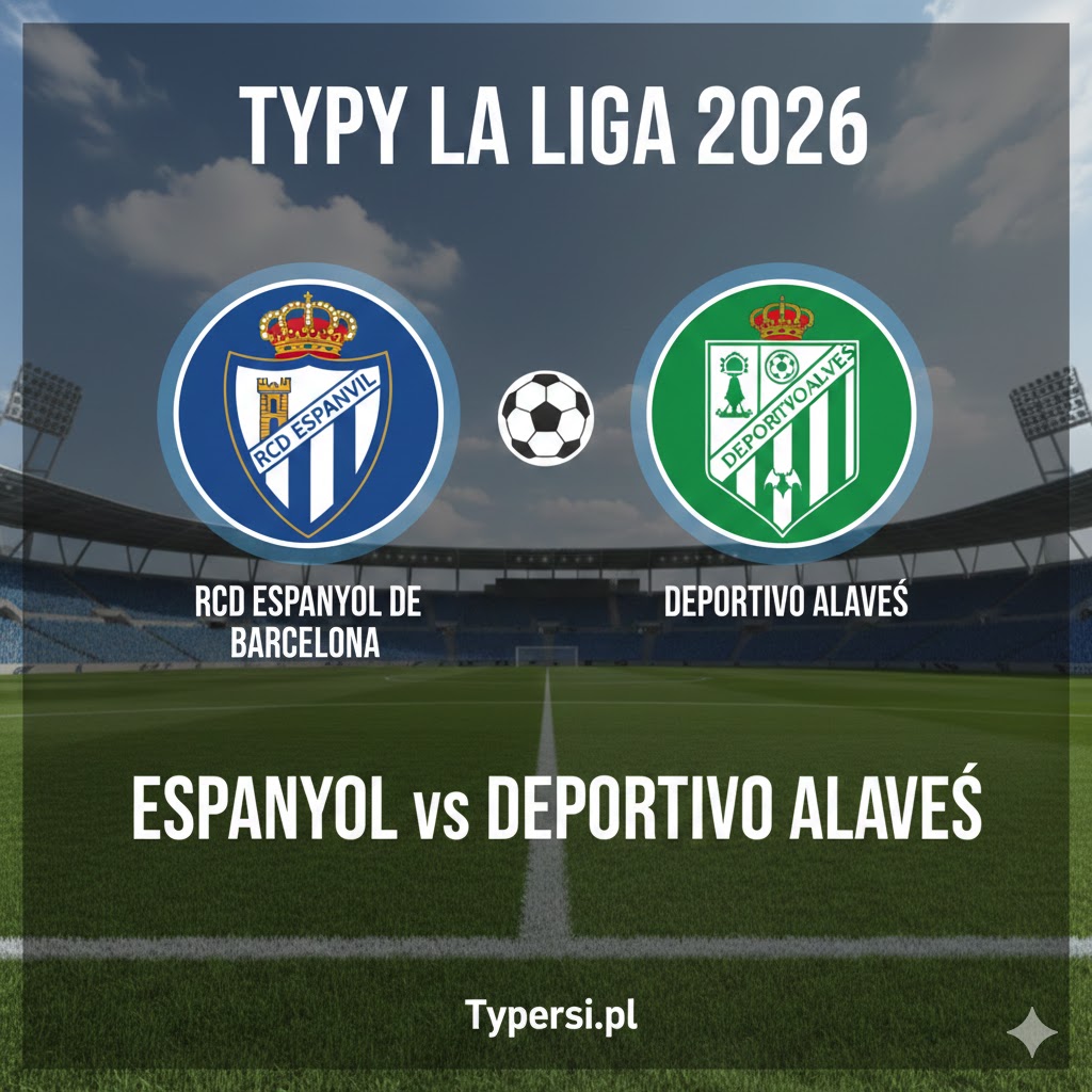 Typy Bukmacherskie La Liga 2026 : Espanyol vs Deportivo Alaves - 22 kolejka