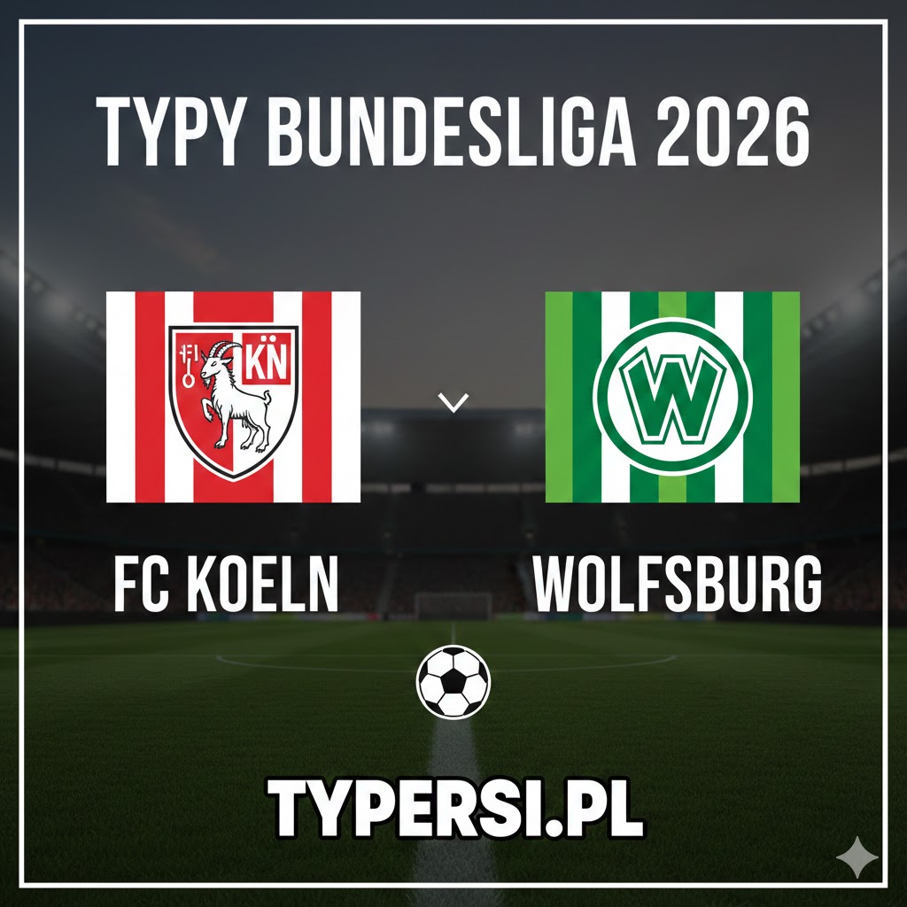 Typy Bukmacherskie Bundesliga 2026 : FC Koeln vs Wolfsburg - 20 kolejka