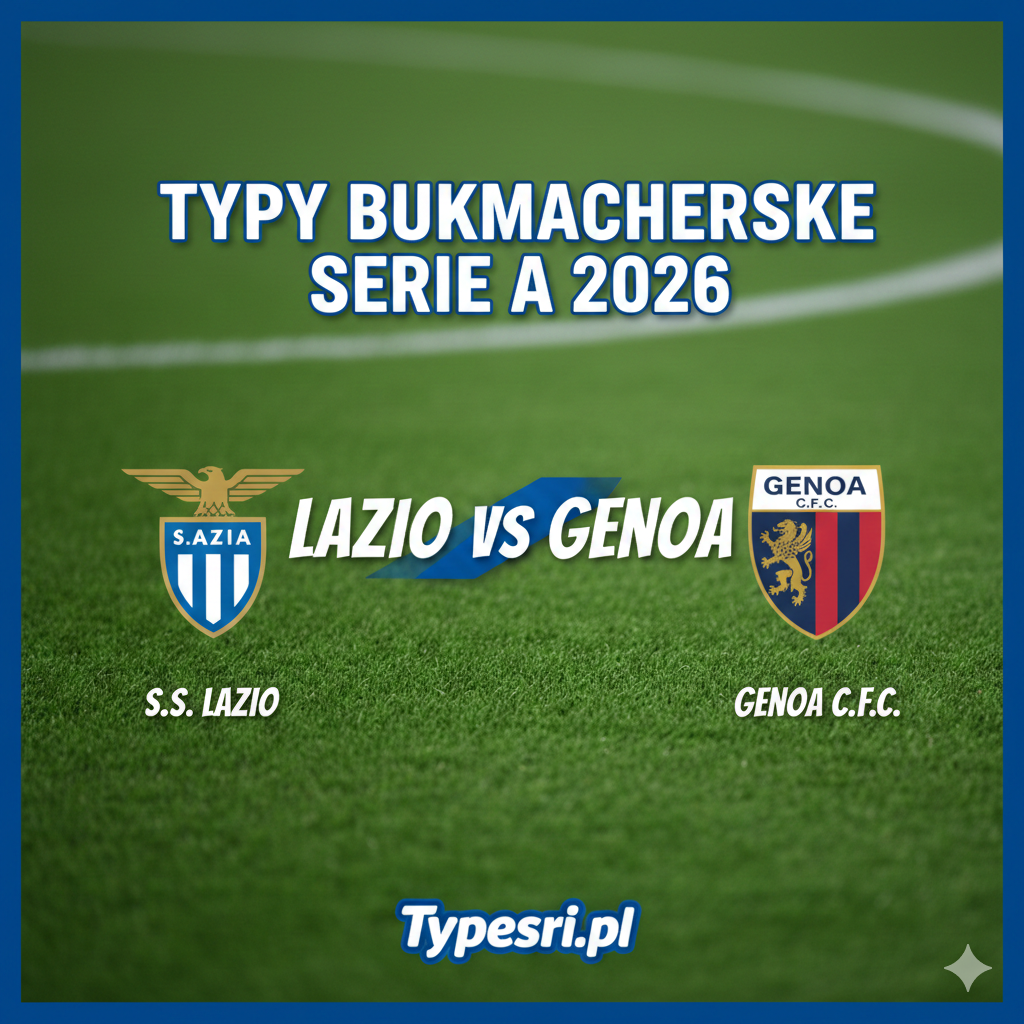 Typy Bukmacherskie Serie A 2026 : Lazio vs Genoa - 23 kolejka