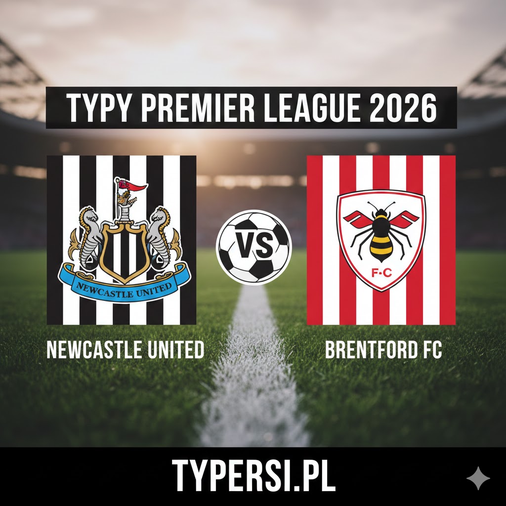 Typy Bukmacherów Premier League  2026 : Newcastle United vs Brentford - 25 kolejka