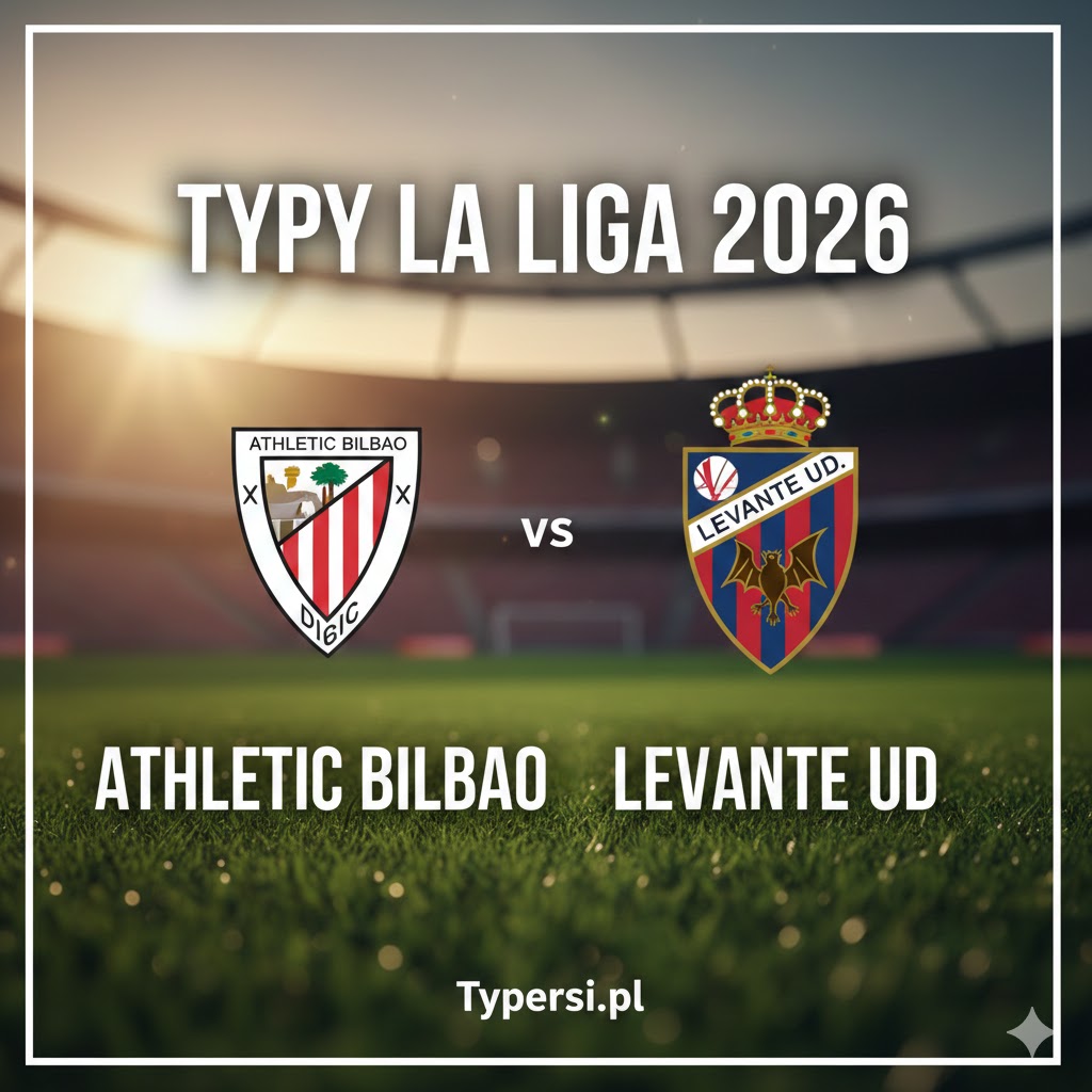 Typy Bukmacherów La Liga  2026 : Athletic Bilbao vs Levante - 24 kolejka