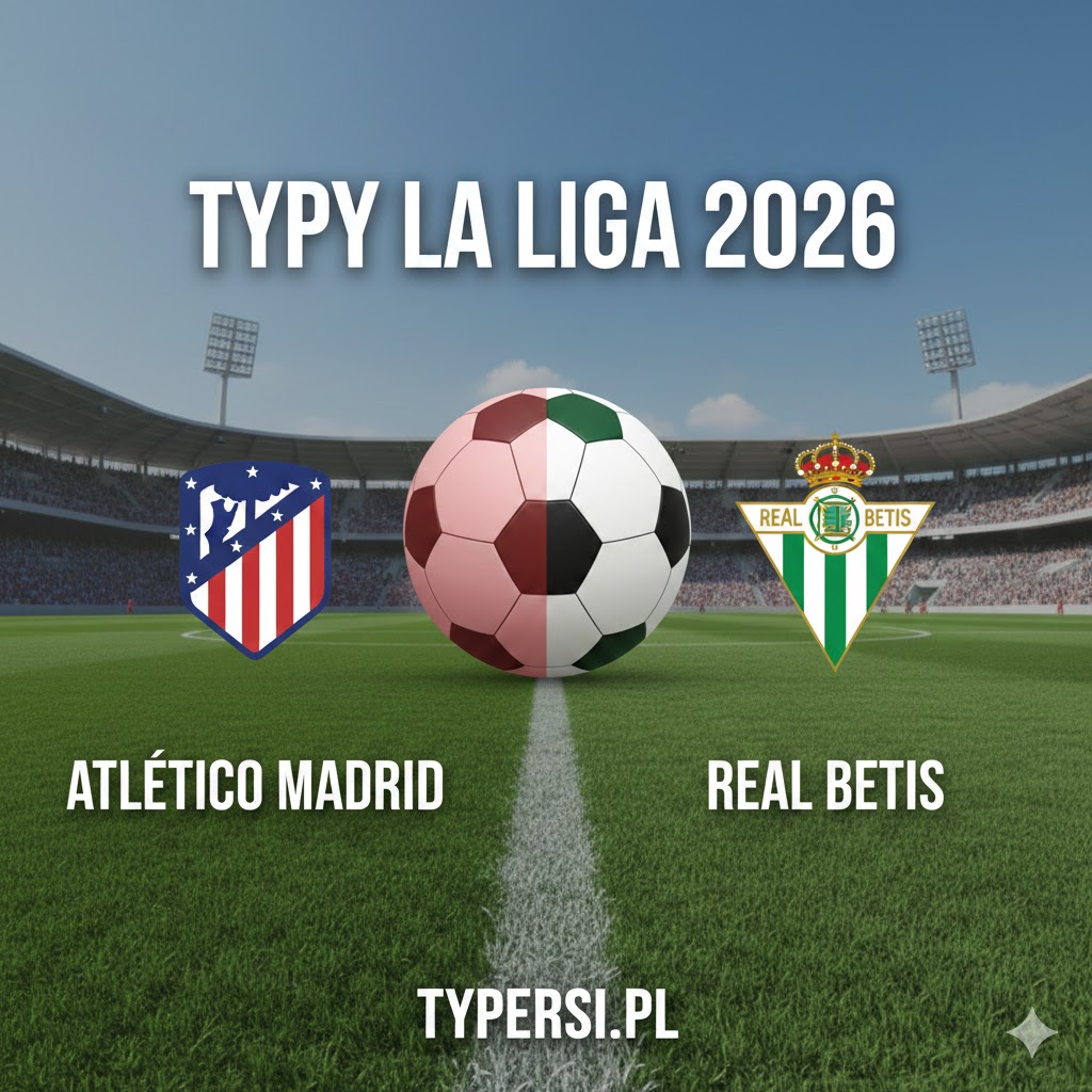 Typy Bukmacherów La Liga  2026 : Atletico Madrid vs Real Betis - 24 kolejka