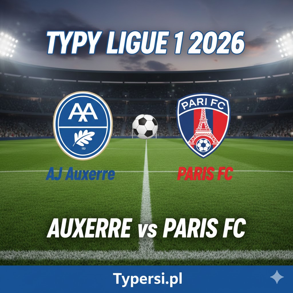 Typy Bukmacherów Ligue 1  2026 : Auxerre vs Paris FC - 21 kolejka