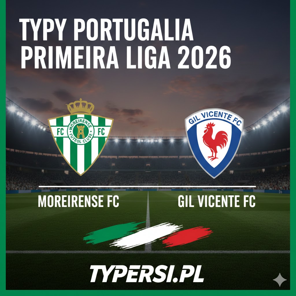Typy Bukmacherów Portugalia Primeira Liga  2026 : Moreirense vs Gil Vicente - 21 kolejka