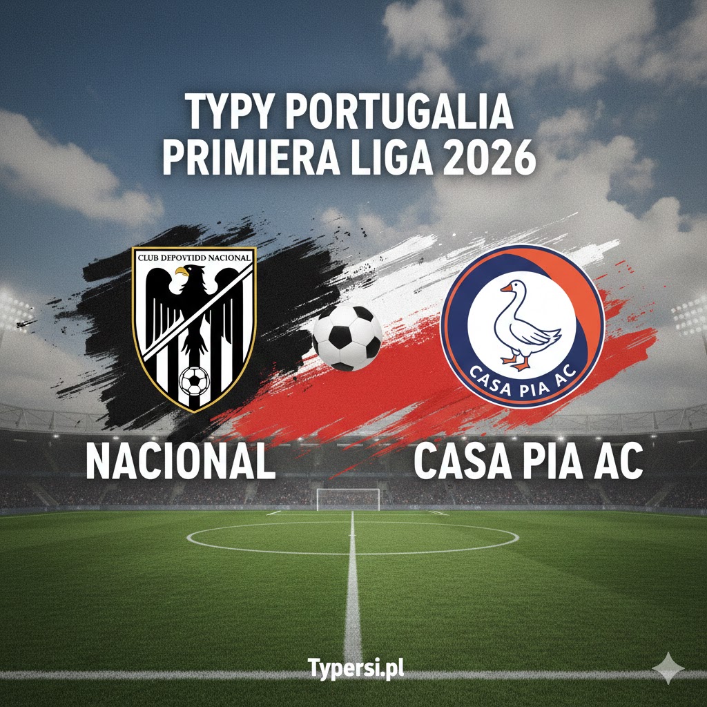 Typy Bukmacherów Portugalia Primeira Liga  2026 : Nacional vs Casa Pia AC - 21 kolejka