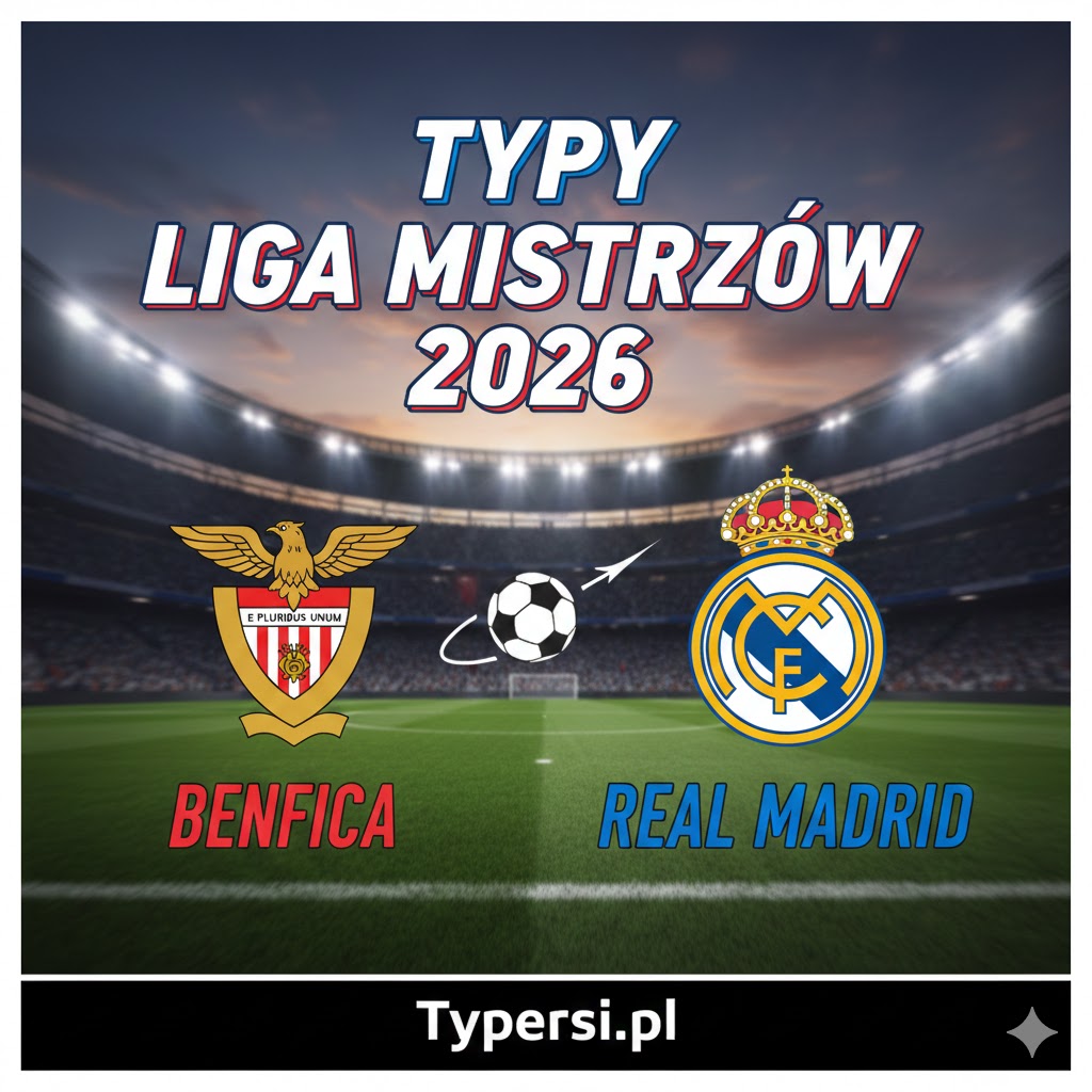 Typy Liga Mistrzów  2026 : Benfica vs Real Madrid - 9 kolejka