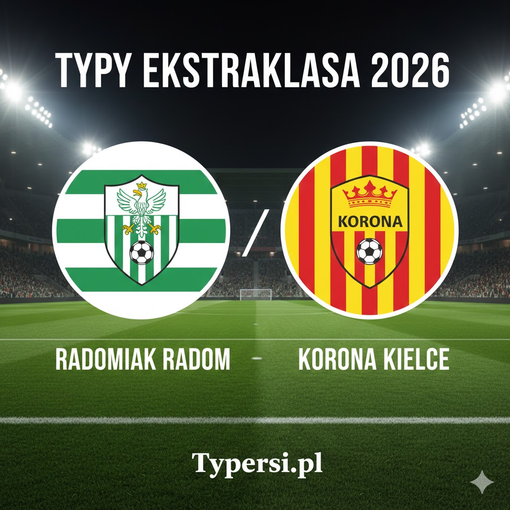 Typy Ekstraklasa 2026 : Radomiak Radom vs Korona Kielce - 21 kolejka