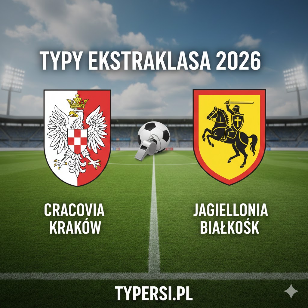 Typy Ekstraklasa 2026 : Cracovia Kraków vs Jagiellonia Białystok - 21 kolejka