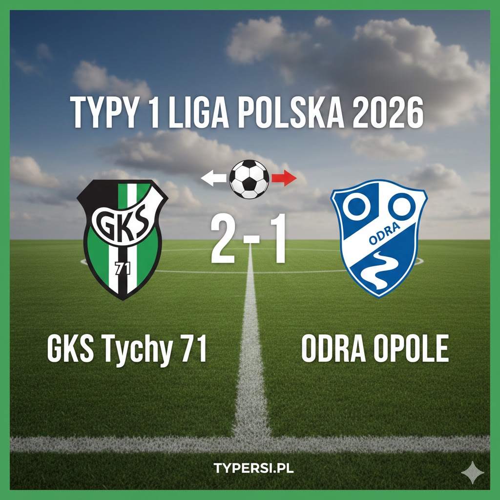 Typy 1 liga polska 2026 : GKS Tychy 71 vs Odra Opole - 21 kolejka