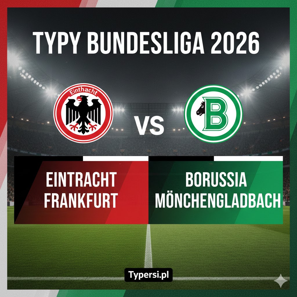 Typy Bundesliga 2026 : Eintracht Frankfurt vs Borussia Moenchengladbach - 22 kolejka