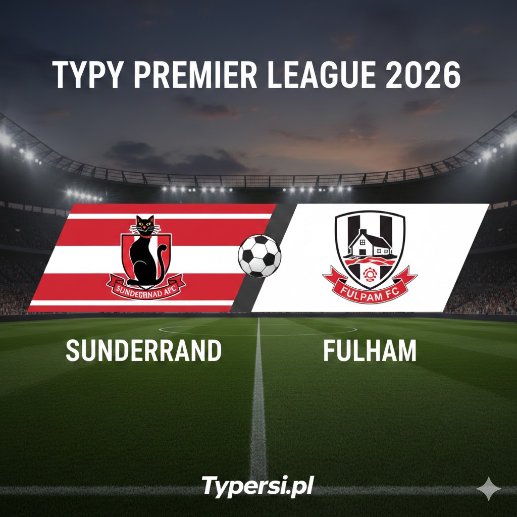 Typy Premier League 2026 : Sunderland vs Fulham - 27 kolejka