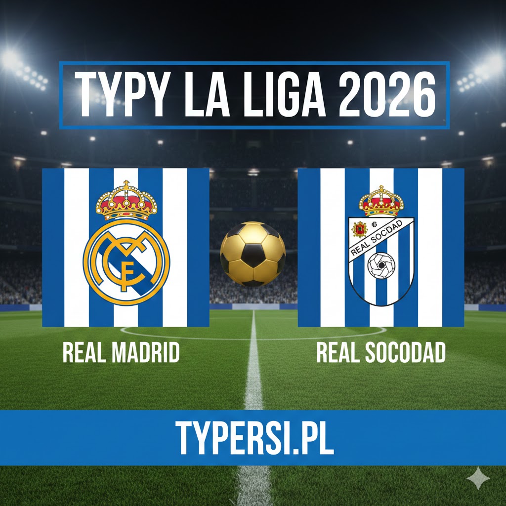 Typy La Liga 2026 : Real Madrid vs Real Sociedad - 24 kolejka