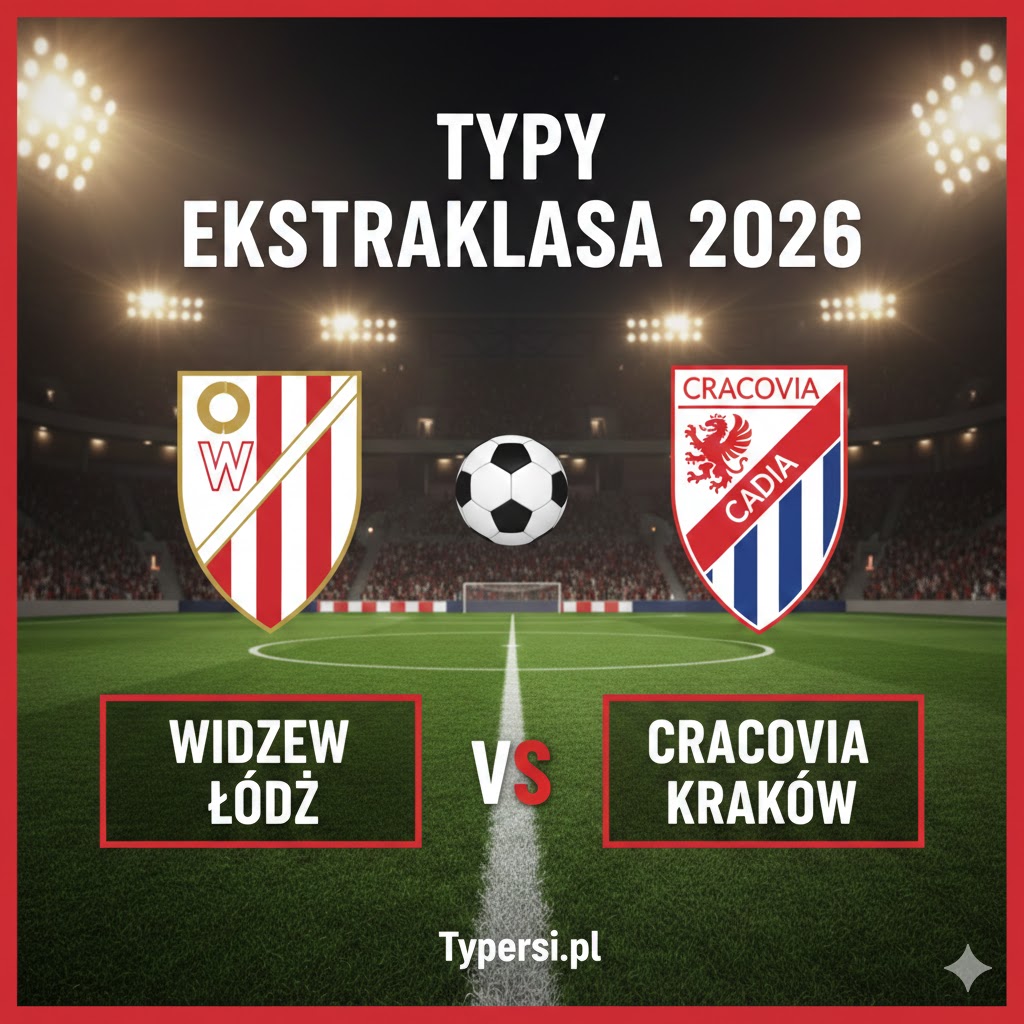 Typy Bukmacherów Ekstraklasa 2026 : Widzew Łódź vs Cracovia Kraków - 22 kolejka