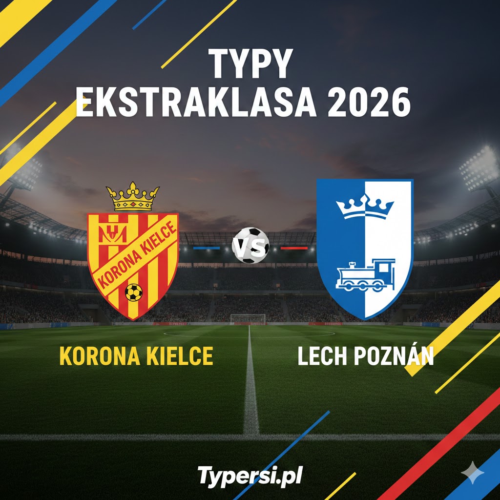Typy Bukmacherów Ekstraklasa 2026 : Korona Kielce vs Lech Poznań - 22 kolejka