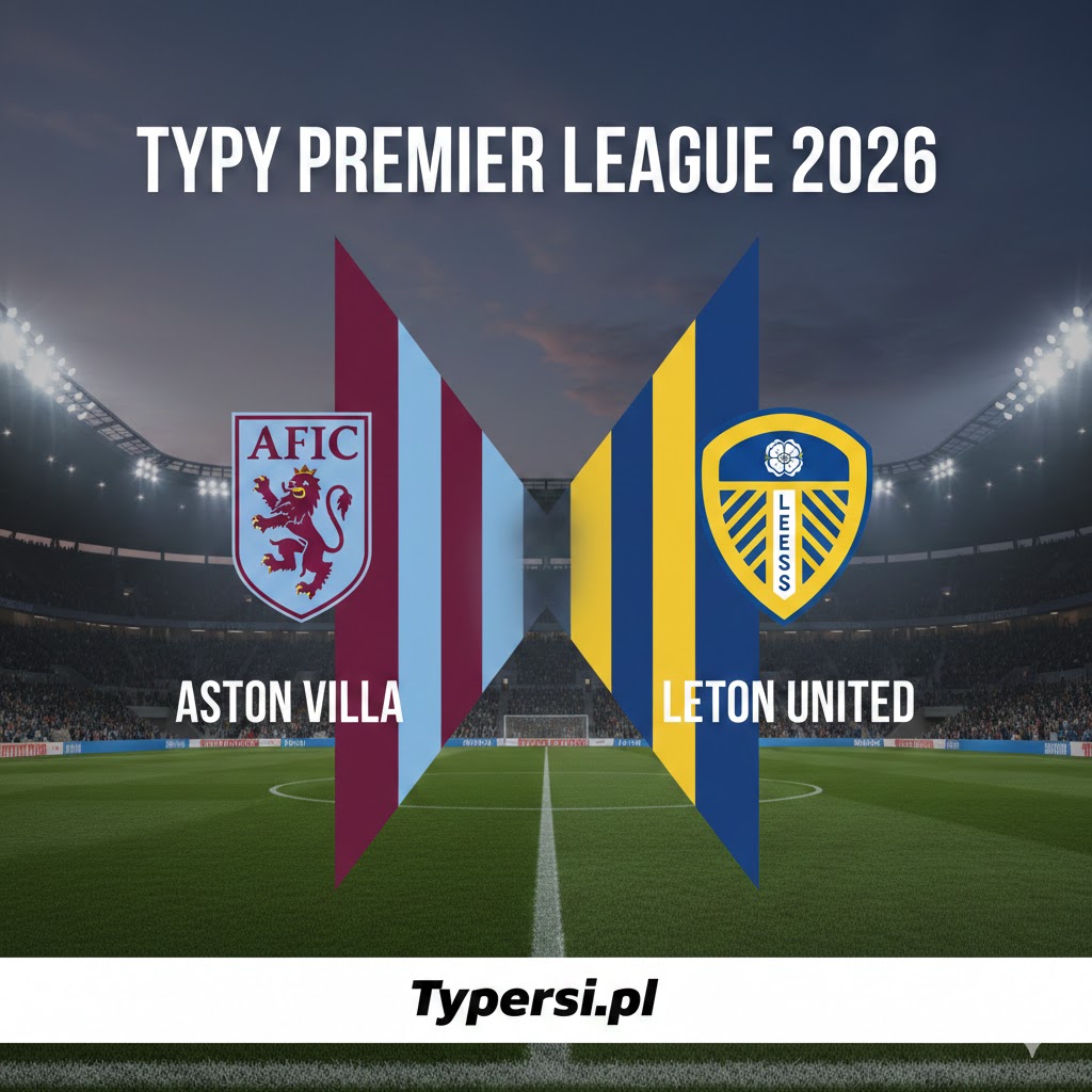 Typy Premier League 2026 : Aston Villa vs Leeds United - 27 kolejka
