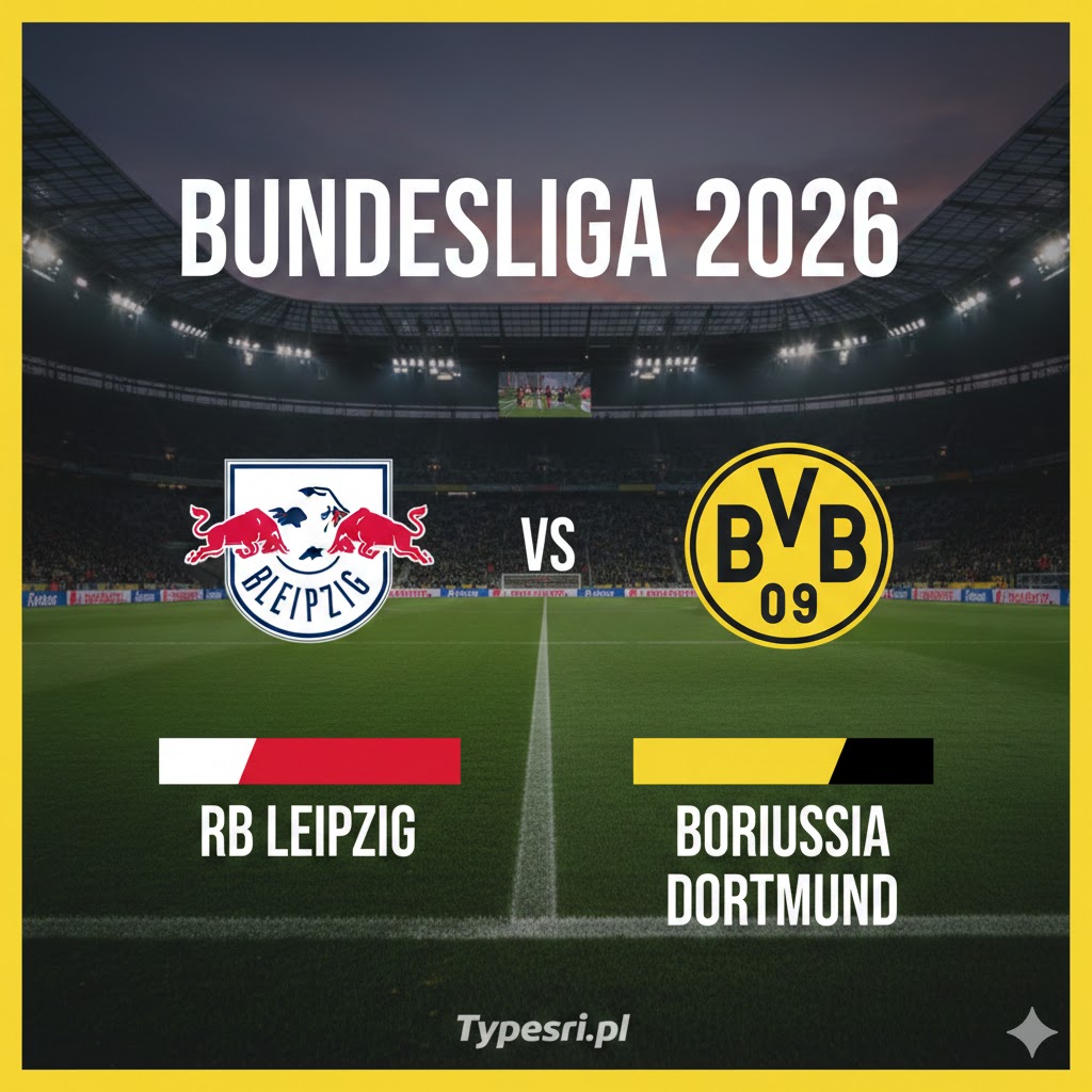 Typy Bundesliga 2026 : RB Leipzig vs Borussia Dortmund - 23 kolejka