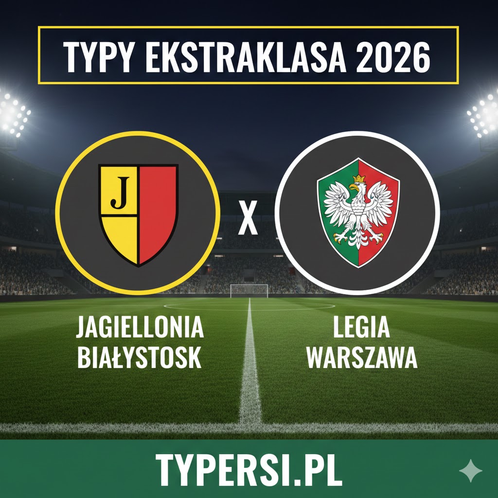 Typowanie Ekstraklasa 2026: Jagiellonia Białystok vs Legia Warszawa - 23 kolejki