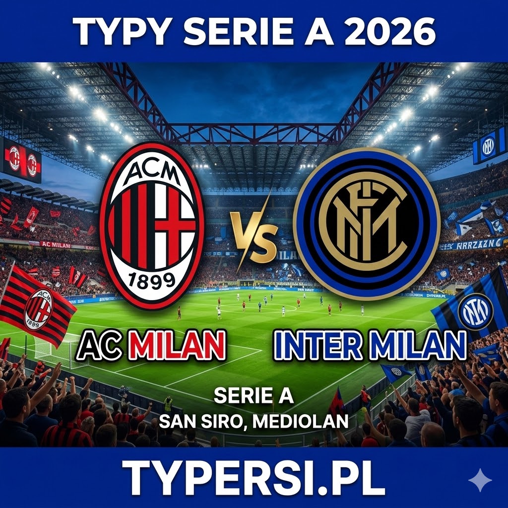 Typy Bukmacherów Serie A 2026: AC Milan vs Inter - 28 kolejki