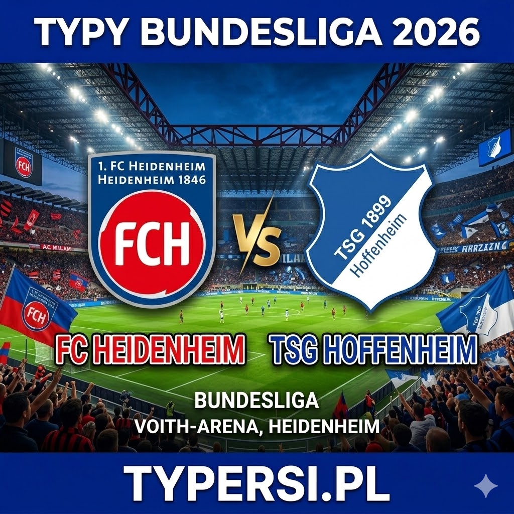 Typy Bukmacherów Bundesliga 2026: FC Heidenheim vs Hoffenheim - 25 kolejka