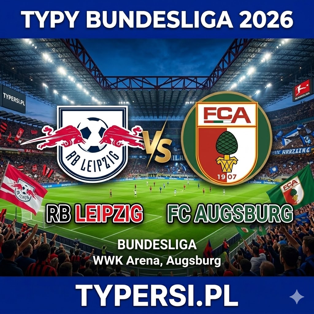 Typy Bukmacherów Bundesliga 2026: RB Leipzig vs Augsburg - 25 kolejka