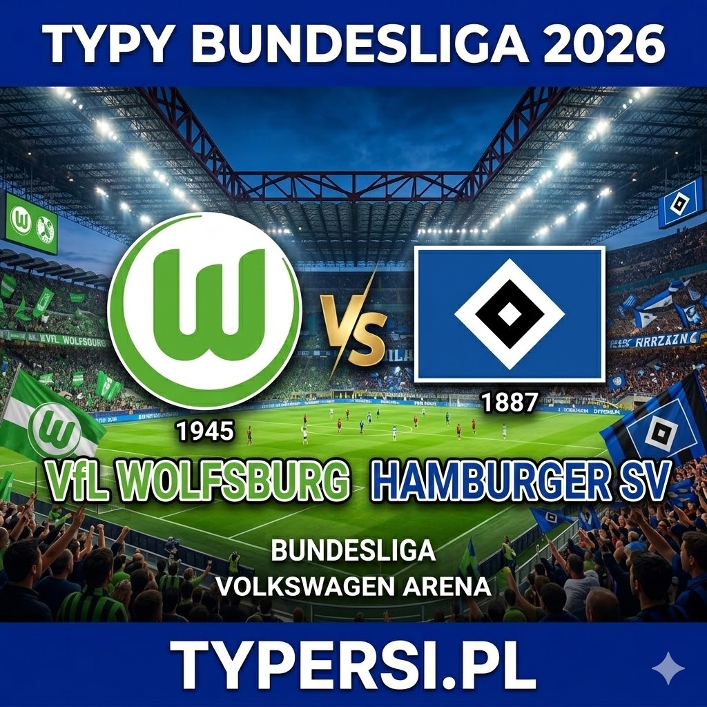 Typy Bukmacherów Bundesliga 2026: Wolfsburg vs Hamburger SV - 25 kolejka