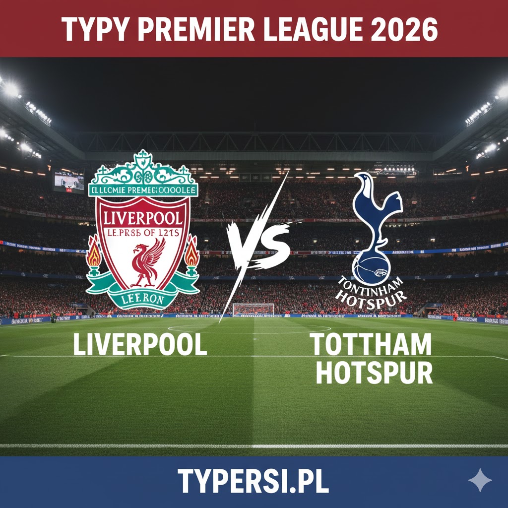 Typy Bukmacherów Premier League 2026 : Liverpool vs Tottenham Hotspur - 30 kolejka