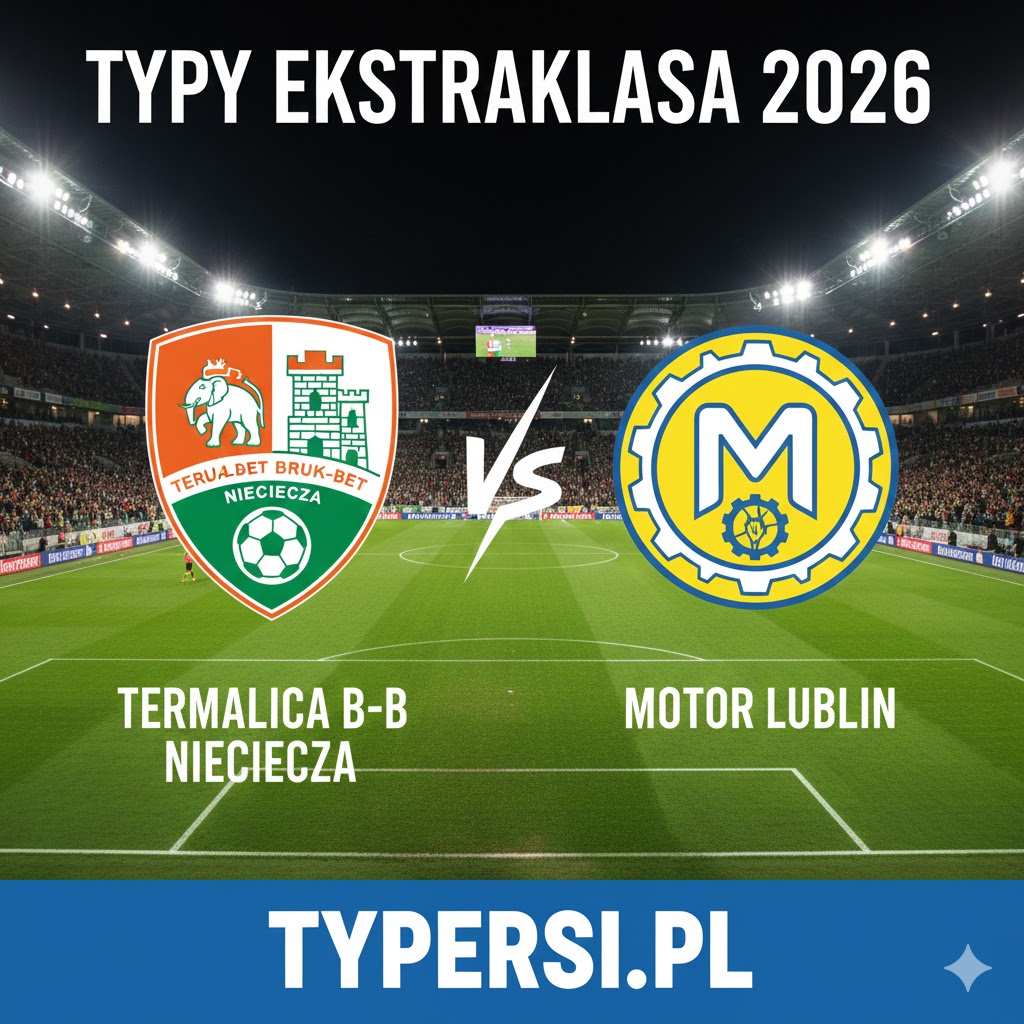 Typowanie Ekstraklasa 2026 : Termalica B-B Nieciecza vs Motor Lublin - 25 kolejka
