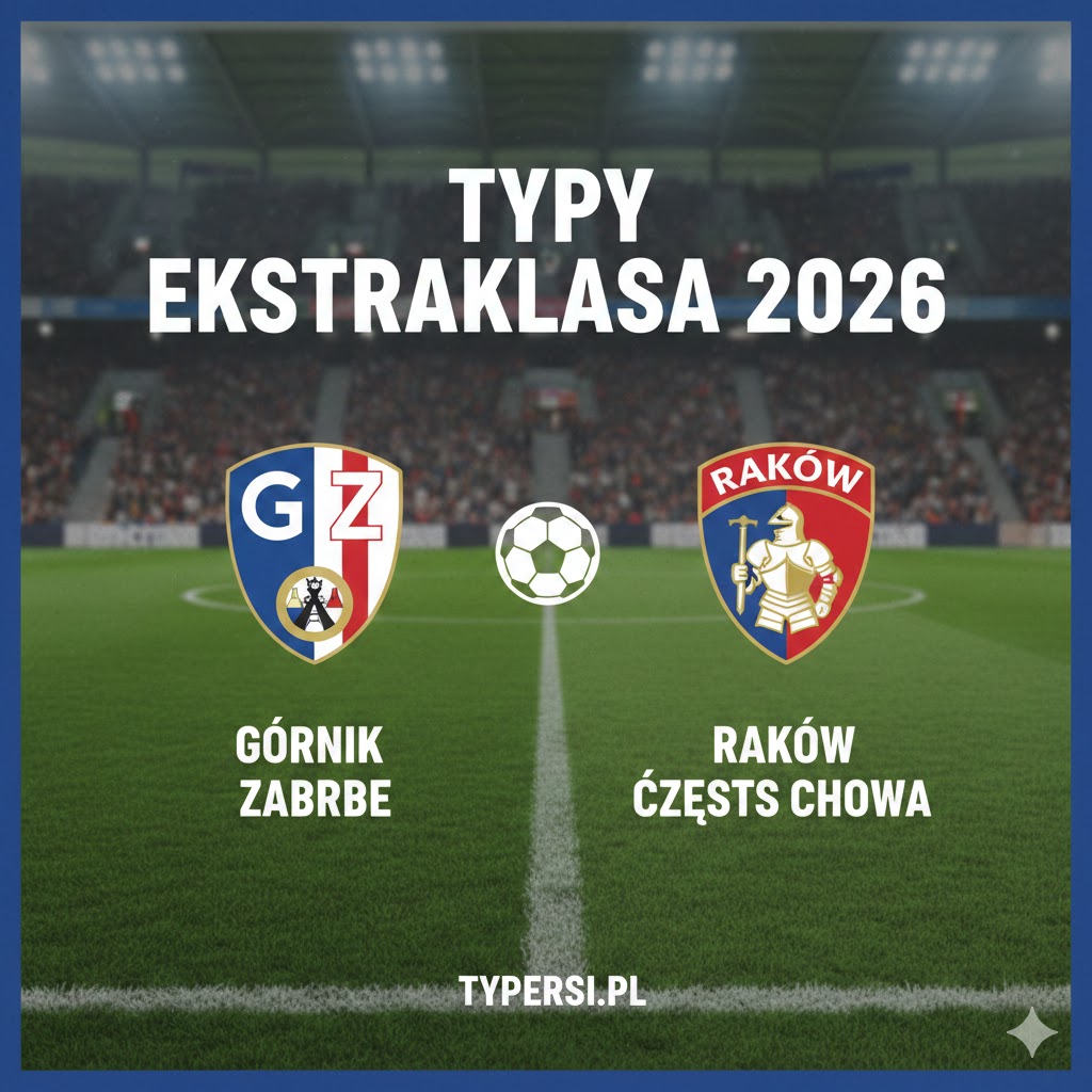 Typowanie Ekstraklasa 2026 : Górnik Zabrze vs Raków Częstochowa - 25 kolejka