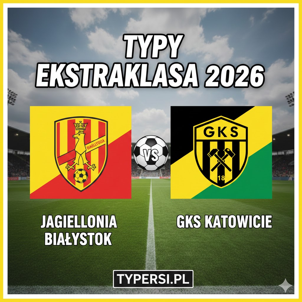 Typowanie Ekstraklasa 2026 : Jagiellonia Białystok vs GKS Katowice - 25 kolejka