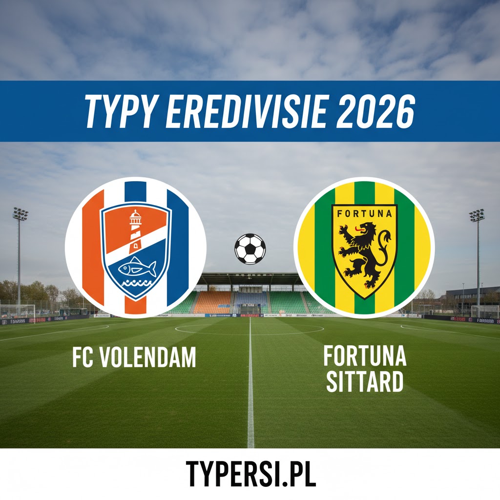 Typowanie Eredivisie 2026 : FC Volendam vs Fortuna Sittard - 27 kolejka