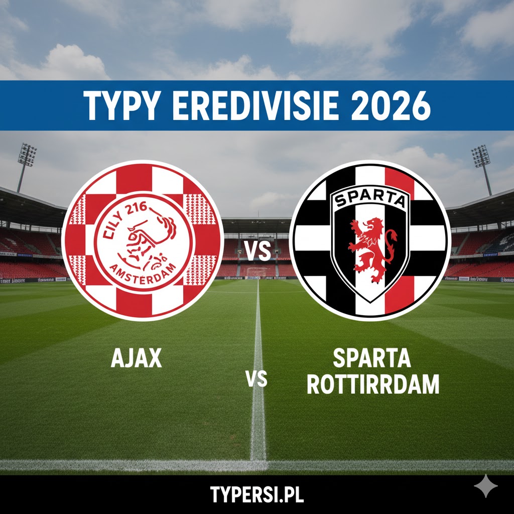 Typowanie Eredivisie 2026 : Ajax vs Sparta Rotterdam - 27 kolejka