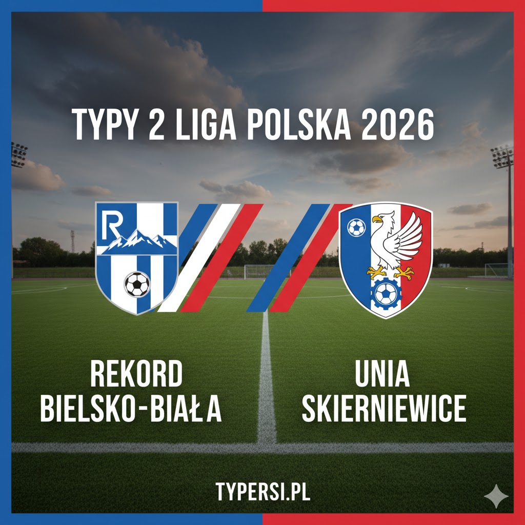 Typowanie 2 liga polska 2026 : Rekord Bielsko-Biała vs Unia Skierniewice - 23 kolejka