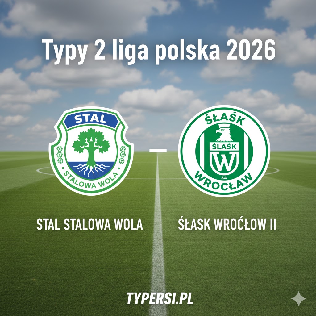 Typowanie 2 liga polska 2026 : Stal Stalowa Wola vs Śląsk Wrocław ll - 23 kolejka