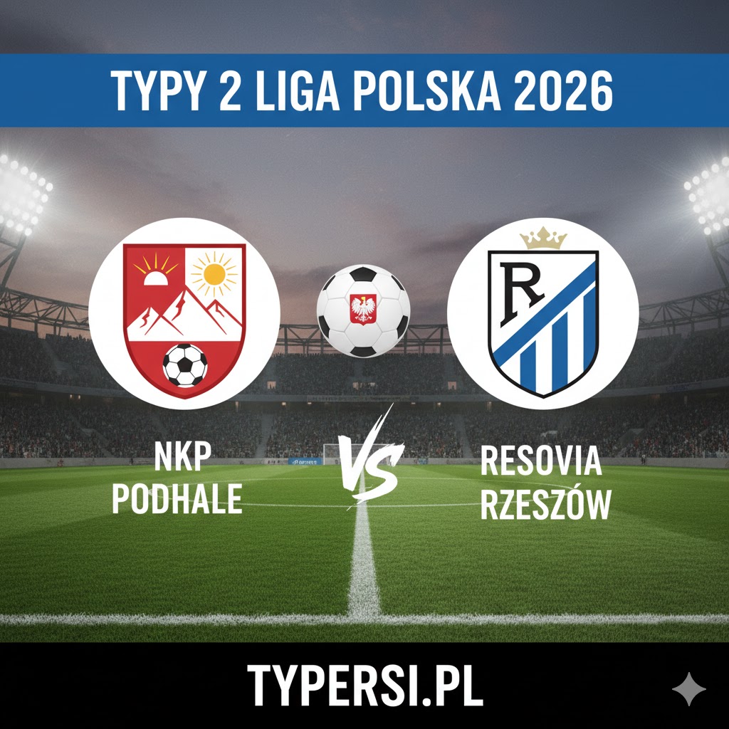 Typowanie 2 liga polska 2026 : NKP Podhale vs Resovia Rzeszów - 23 kolejka