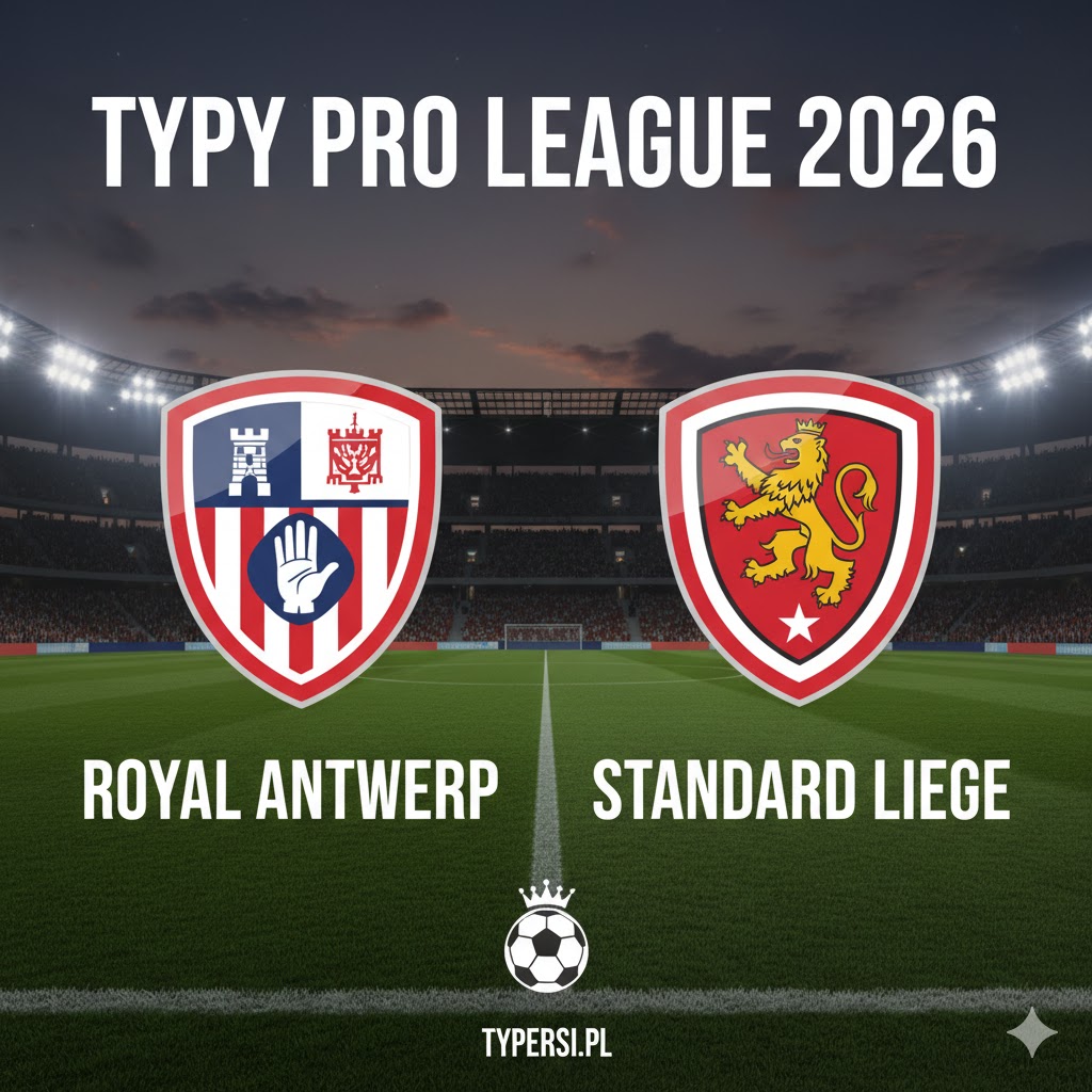 Typowanie Pro League 2026 : Royal Antwerp vs Standard Liege - 29 kolejka