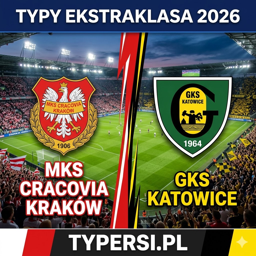 Typy Bukmacherów Ekstraklasa 2026 : Cracovia Kraków vs GKS Katowice - 26 kolejka