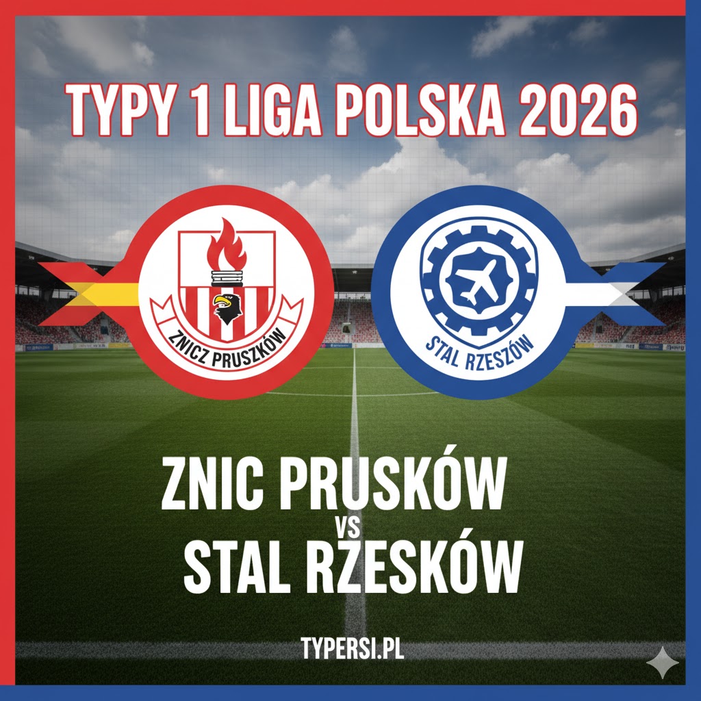 Typy Bukmacherów 1 liga polska 2026 : Znicz Pruszków vs Stal Rzeszów - 26 kolejka