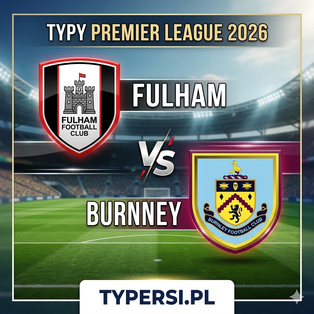 Typy Bukmacherów Premier League 2026 : Fulham vs Burnley - 31 kolejka